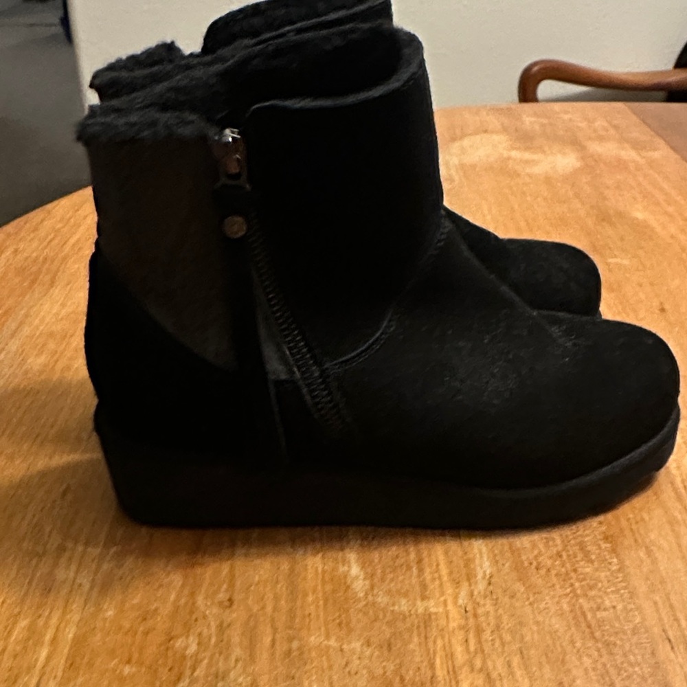 BearPaw Black Ankle Booties